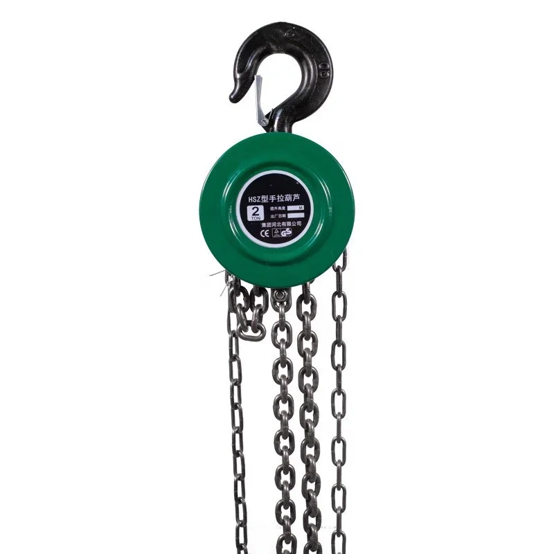 Hand crane, lifting height 6m load 1t, G80 manganese steel chain lifting ring, suitable for a variety of construction sites - Image 2