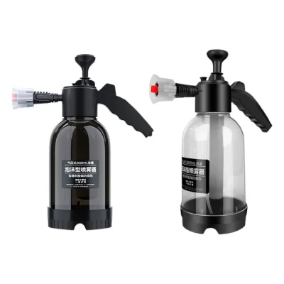 Pulverizador de espuma com bomba manual de 2l, regador manual, pulverizador de pressão de ar, desinfecção de plástico, garrafa de água, limpeza de carro, bomba manual