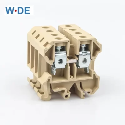 Wire Conductor 10Pcs SAK-16EN Connector Screw Connection Din Rail Terminal Blocks SAK16EN