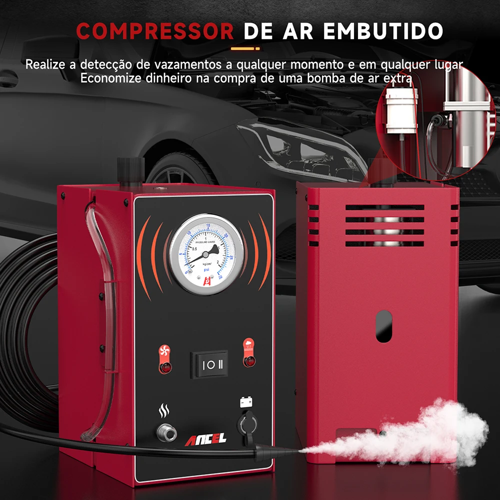 ANCEL-S200 Analisadores De Gás Do Carro, Detector De Vazamento De Fumaça, Automotive EVAP Locator Vazamento, Gerador De Tubo De Óleo, Ferramentas De Diagnóstico - Image 2