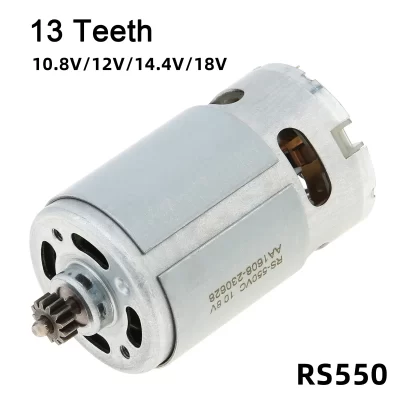 RS550 Motor DC 10.8V 12V 14.4V 18V 13 Dentes Diâmetro Engrenagem Micro Motor Apto para BOSCH GSR10.8-2-LI/GSR10.8V/Broca Elétrica