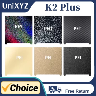 K2 plus dupla texturizada suave peo pet pey pei placa de construção para creality k2 plus mola aço placa de construção 370x370mm alta temperatura