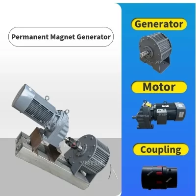 50KW 80KW 1000KW High Speed Permanent Magnet Generator 220V 380V Single Phase AC Alternator With DC Motor For petrol generator