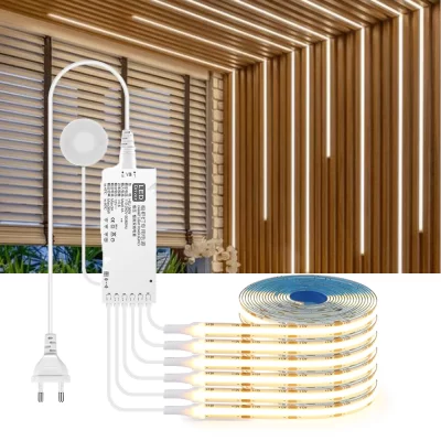 COB Linear Incorporado Tira LED Grade de Teto Painel Luzes de Decoração de Parede, Fita LED Autoadesiva Sala de estar Lâmpada de Parede Ambiente