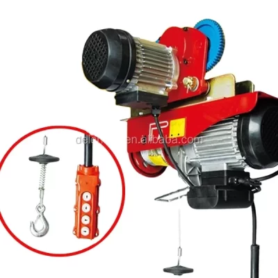 Mini grua elétrica multifuncional econômica, extrator de cabo de catraca, equipamento de elevação