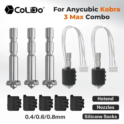Para anycubic kobra3 max hotend bocal de substituição bocal de liberação rápida para kobra 3 max 0.2/0.4/0.6/0.8mm bocal peças impressora 3d