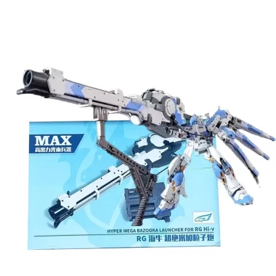 Ew Accessories Hyper Mega Bazooka Launcher for Rg Mg Rx-93-Nu Hi-Nu Assembly Model Gift Toy Collection for Kids Decoration