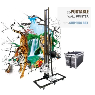 3d uv direto para vertical máquina de impressão de parede fundo parede interior ao ar livre pintura digital verniz impressora 2 anos de garantia