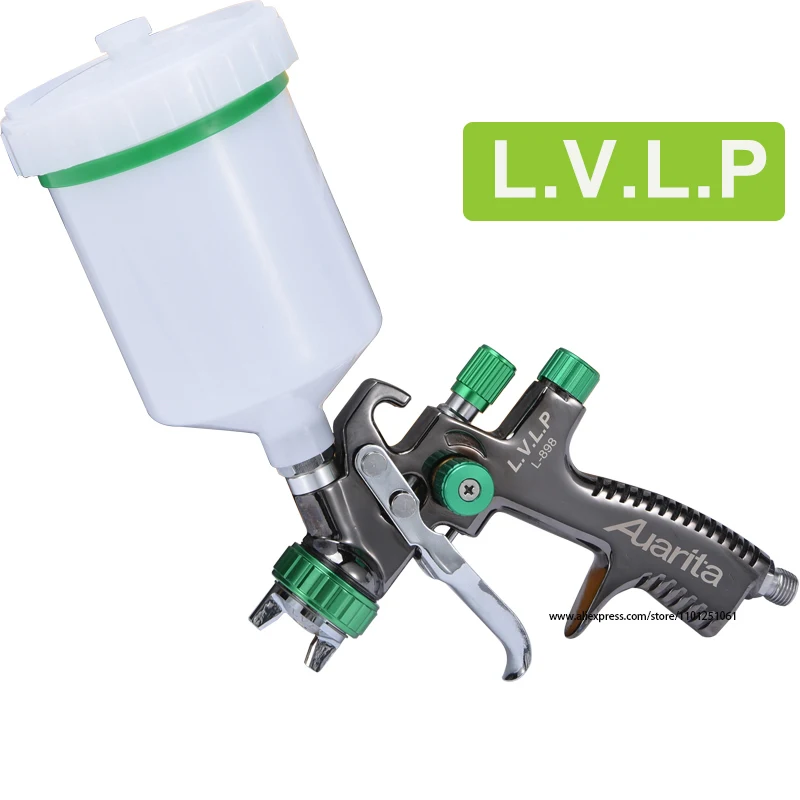 Pistola pulverizadora auarita L-898 lvlp, pistola pulverizadora de carro profissional, aerógrafo, pistola de pintura com bico de 1.3mm, copo 600cc, bico 1.4mm/1.8mm