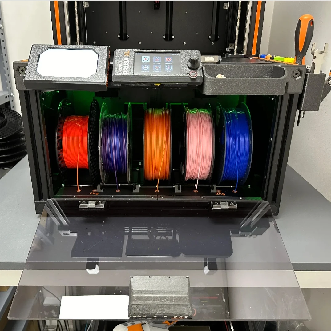 Prusa XL Kit de hardware Drybox de filamento de impressora 3D com atualização de LED Solução de armazenamento de filamento à prova de umidade para Prusa XL