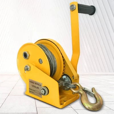 Guincho manual com travamento automático, ferramenta de elevação de corda de fio de aço resistente, máquina de tração, guincho de manivela, ferramentas de içamento doméstico