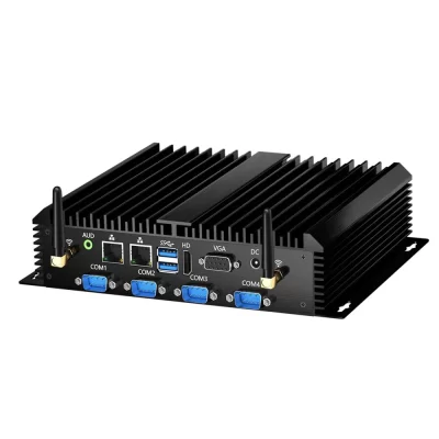 MSECORE Intel Core i3 i5 i7 Fanless Industrial Mini PC Windows 10 Desktop Computer Portable HTPC 6*COM 2*LAN WiFi HD VGA