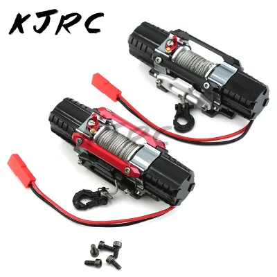 Dual Motor metal simulado Guincho, RC Crawler Car, SCX10, Traxxas, TRX4, RC4WD, D90, KM2, Redcat, YK4082, Peças de atualização, 1, 8, 1, 10 RC