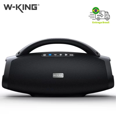 W-KING portátil bluetooth alto-falante 200w rms ao ar livre sem fio alto-falante ipx7 à prova dwaterproof água festa acampamento alto-falante 24h playtime