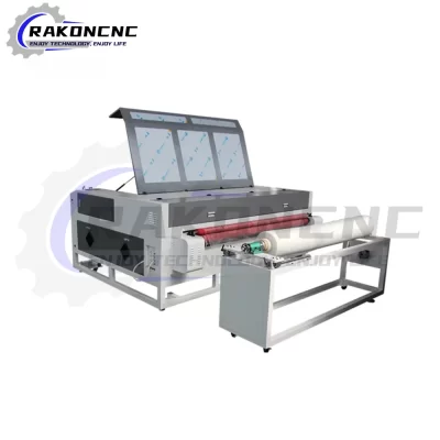 90W Auto Feed Co2 Fabric Laser Cutting Machine 1610 For Textile Cloth Rubber Leather Wood Machine