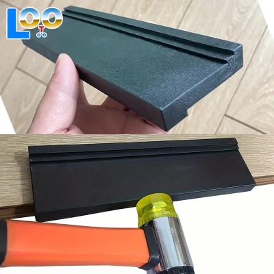 Kit de instalação de piso de madeira DIY em forma de Z - 1 peça bloco de rosqueamento de plástico não elétrico para melhoria da casa