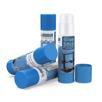 Cola para impressora 3d pvp, 21g, cola sólida não tóxica, filamento de impressão de cama quente pla abs petg tpu, fácil de limpar, cola de limpeza forte