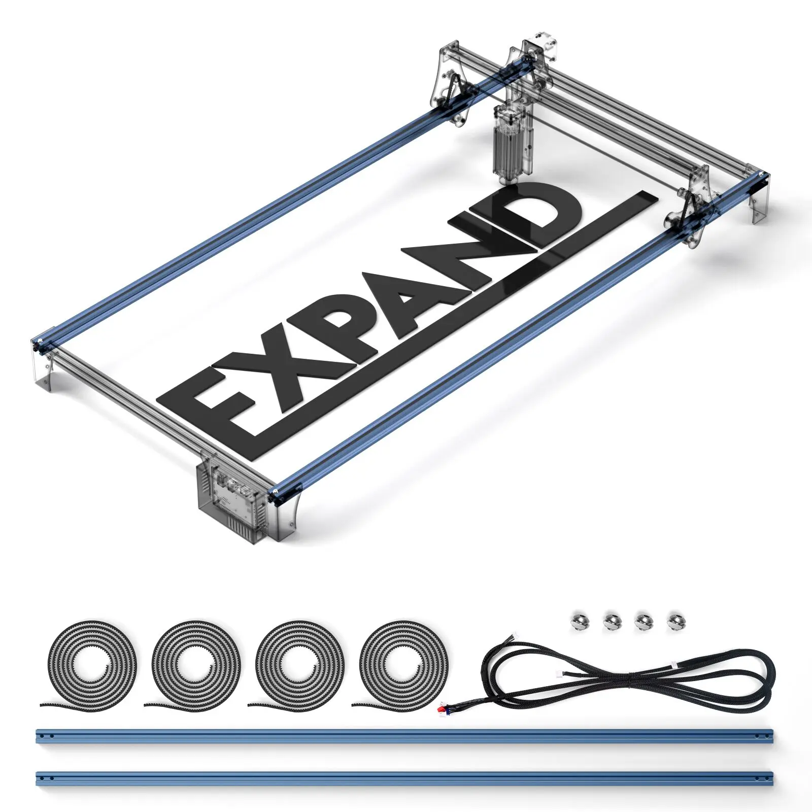 Sculpfun gravador área de gravação kit expansão para s6/s6pro/s9 máquina de gravação a laser montagem rápida metal completo