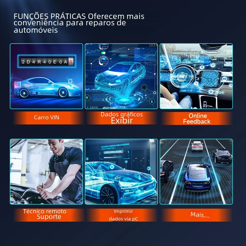 Foxwell gt60 obd2 ferramenta de diagnóstico todo o sistema leitor de código de carro bidirecional 24 redefinição profissional obd 2 scanner automotivo - Image 6