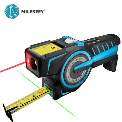 ACEGM-Measuring Equipment.2.0 "IPS Display, Laser Posição Mark, 100 M Distância Medidor, Fita de aço, Deco, DTX10, Ferramentas para Deco