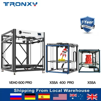 VEHO 800 PRO / 600 Pro V3 / 500 PRO / VEHO 1 FDM 3D Printer 255-800mm Print Size Automatic Leveling Direct Extruder Printer Kits
