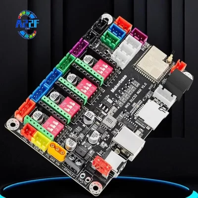 Controlador A22F-CNC 4 eixos mks dlc32 max placa de expansão grbl 32 bits esp32 escudo placa de fuga peças da máquina de gravura