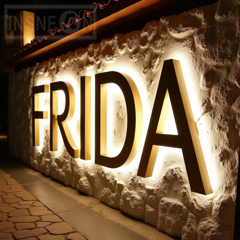 Sinal de metal 3D retroiluminado por LED personalizado para vitrine de negócios ao ar livre à prova d'água iluminada letras exibição de publicidade - Image 4