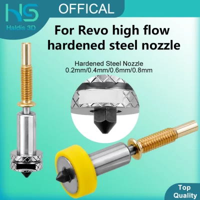 Bicos de alto fluxo atualizados para bico hotend revo 0.2 0.4 0.6 0.8mm material de aço endurecido peça de impressora 3d destacável