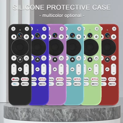 Capa protetora adequada para onn android tv 4k uhd dispositivo de streaming 2k streaming vara remoto capa de silicone antiderrapante com cordão
