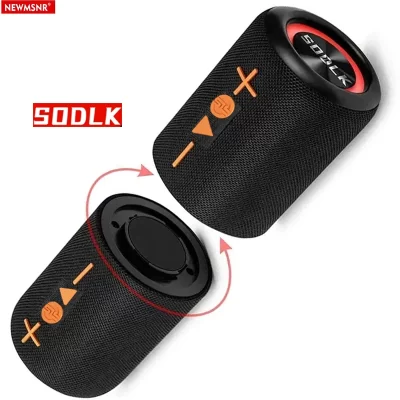 (dois em um) 20w choque baixo efeito de luz fria portátil bluetooth alto-falante estéreo surround sem fio subwoofer boombox casa karaokê