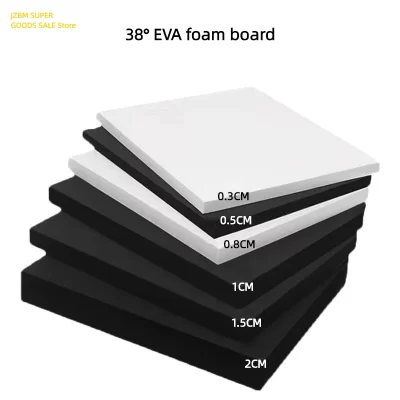 1pc 3/5/8/10/15/20mm de espessura folha de espuma eva absorção de som e isolamento acústico diy processo de espuma modelo fazendo material
