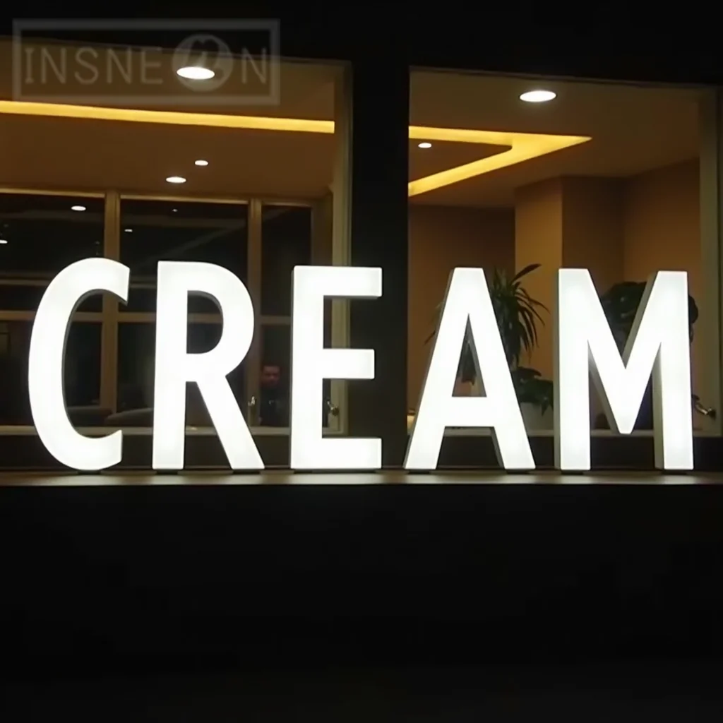 Sinal de letras de metal com iluminação frontal LED 3D personalizado para vitrine de negócios à prova d'água iluminada para exibição de sinalização de publicidade - Image 3