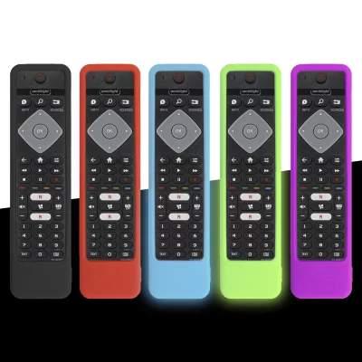Capa de silicone para controle remoto de tv inteligente philips YKF456-001 55pus7304 75pus7354 70pus7304 capa protetora antiderrapante