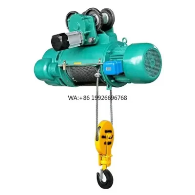 Talha elétrica de cabo de aço com Trolley Grua elétrica da corda de fio da capacidade 30M de 10T com preço do carrinho elétrico com CE