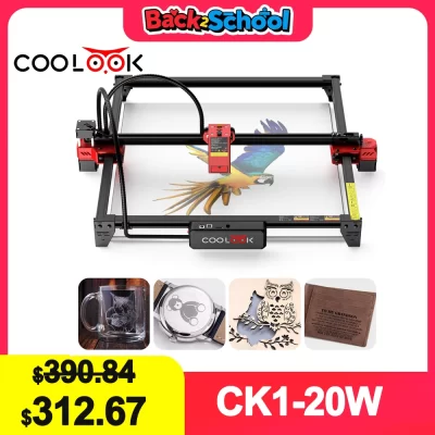 Coolook CK1-20 gravador a laser 160w impressora de logotipo de aço inoxidável metal máquina de gravação a laser ferramentas de corte para madeira acrílico