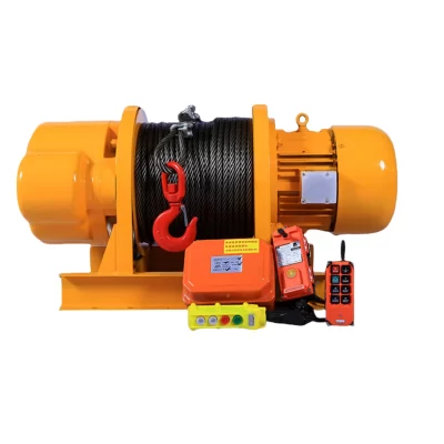 Guindaste de guincho elétrico personalizável de 380 V para construção pesada com capacidades de 1T, 2T, 3T e 5T.