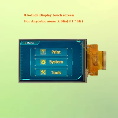 3.5-Inch display touch screen For Anycubic mono X 6Ks 9.1＂6K 3d printer lcd operation control screen Printer Accessory
