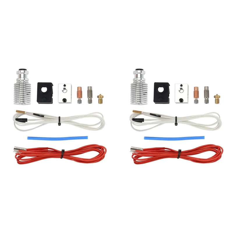 ABT-2X peças de impressora 3d prusa mk3s + extrusora bico aquecimento alumínio kit mangueira rápida resistência a altas temperaturas