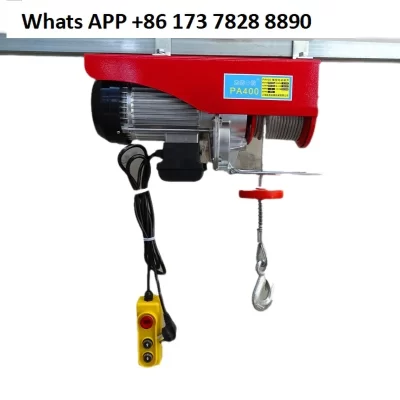 Talha elétrica em miniatura 220v, guindaste pequeno doméstico, guincho de elevação, decoração, talha elétrica