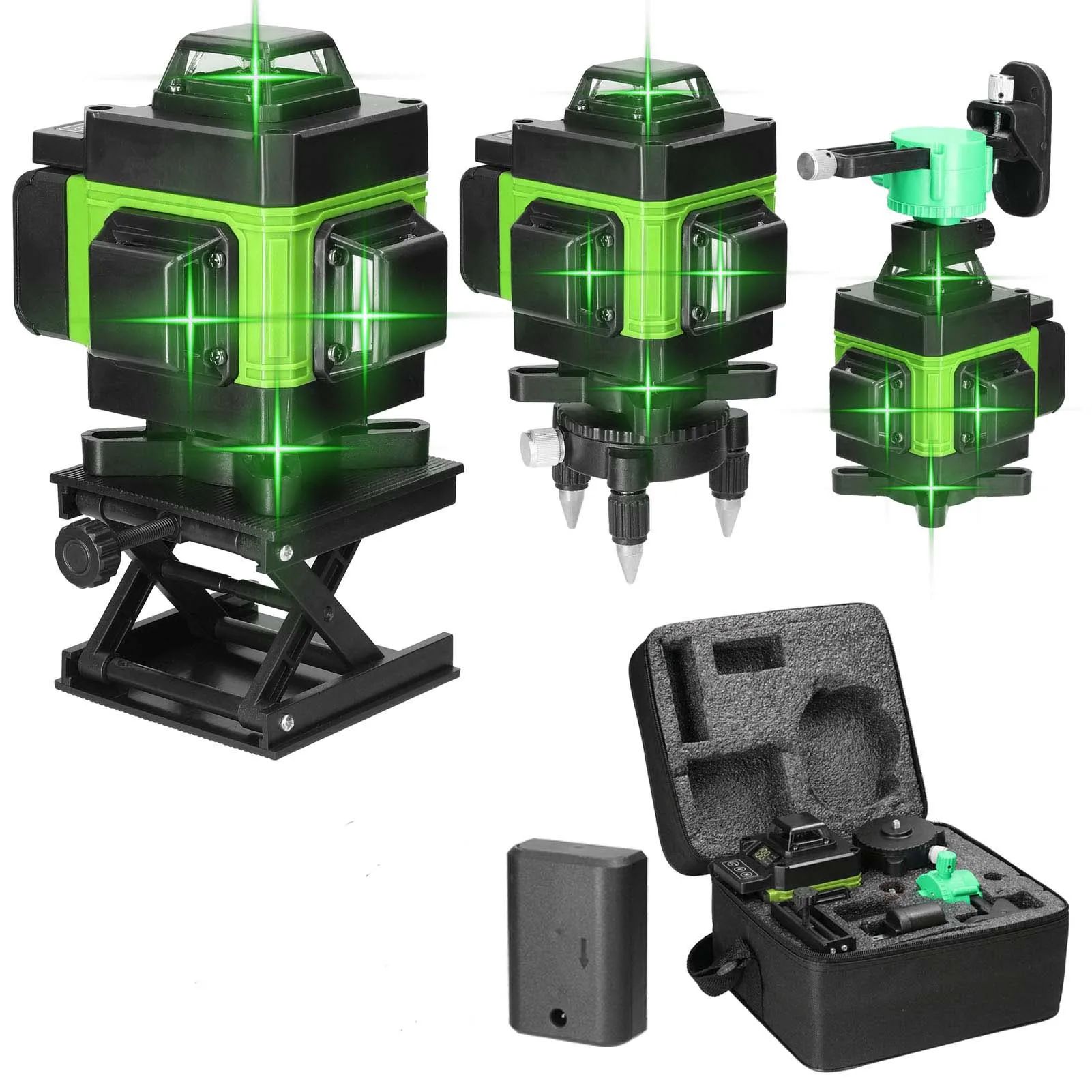 8/12/16 Linha Laser Nível 360 Nível Laser Verde Instrumentos Ópticos Ferramentas de Construção Instrumentos de Medição e Análise