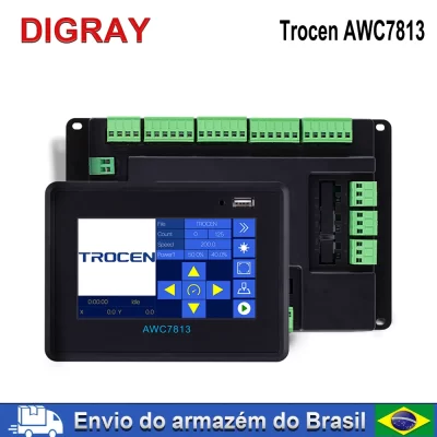 Digray trocen awc7813 controlador laser co2 sistema de controle dsp diy controle laser substituir awc608 awc708 6442g 6445g