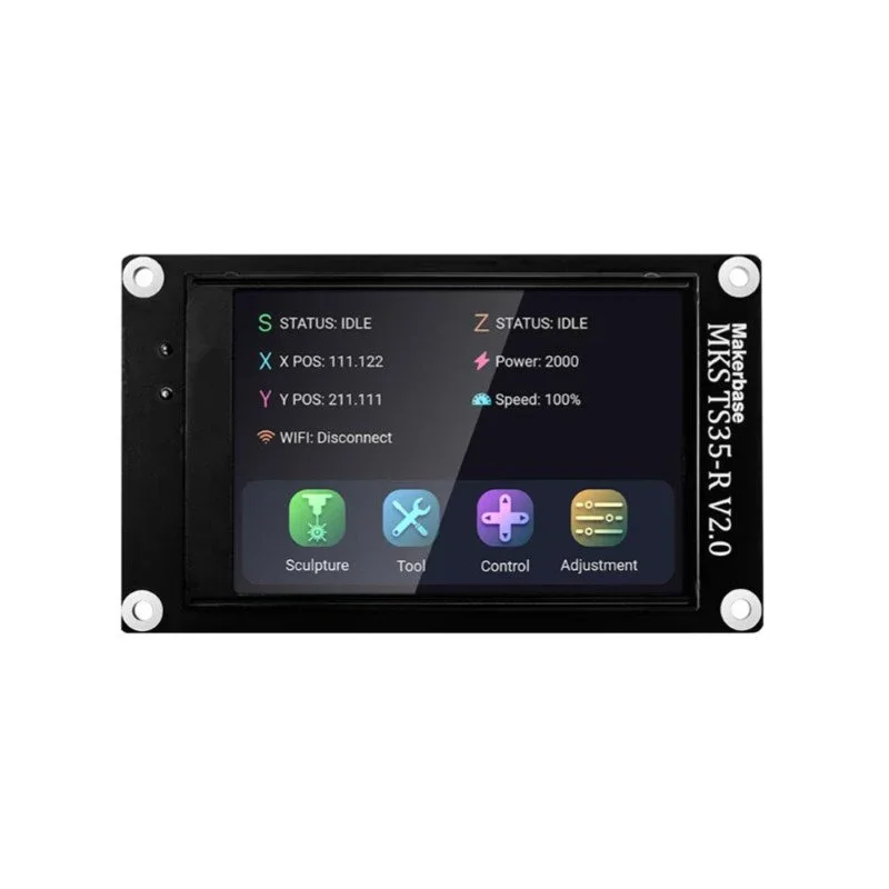 MKS DLC32 v2 GRBL Controlador Wifi Offline TS35-R Display LCD 32bits CNC3018 MAX PRO kits de atualização para máquina de gravação a laser CNC - Image 3