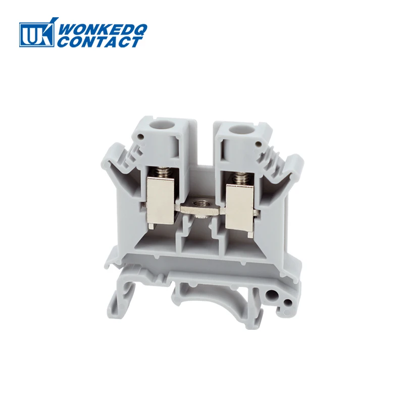 UK6N Screw Din Rail Terminal Block UK 6mm2 Cable Electric Wire Connectors Feed-through Terminals UK6 - Image 6