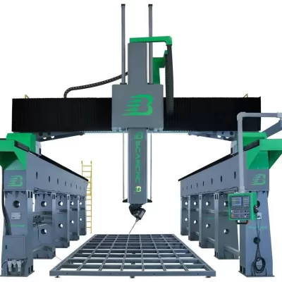 Large Size Gantry Moving 5 Axis CNC Router Cnc Mold Milling Hine With Italian 5Axis Head