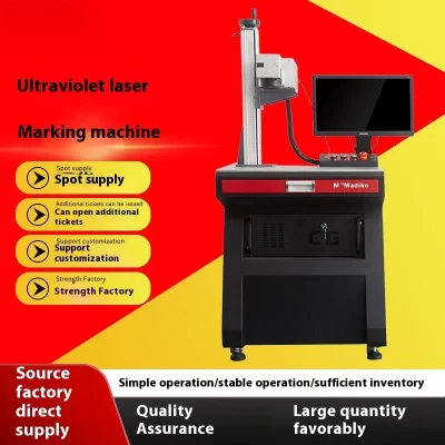 Marking Glass Ceramic Crystal Cup Engraving Fully Automatic Plastic Laser Engraver UV Coding Machine Laser Marking Machine