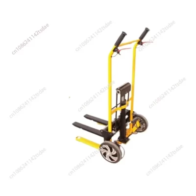 Mini empilhadeira com suporte de carga de 200kg, empilhador de manuseio manual portátil, caminhão de elevação doméstico leve e pequeno, descarga hidráulica