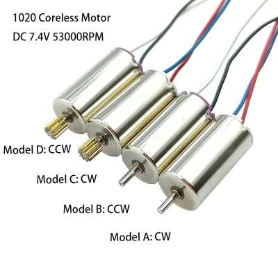 1020 motor coreless dc 3.7v 7.4v 53000rpm de alta velocidade forte planador espuma modelo de aeronave motor ultra-alta velocidade forte magnético