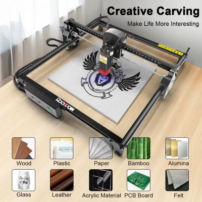 LJGDKJ-Z6-2.5W 7.0w máquina de gravação a laser marcação de madeira máquina de corte 110-240v gravura 0.01mm 32bit 300mm tela de toque laser