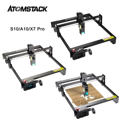 Cheap S10 A10 X7 Pro 50W Laser Engraver Wood Plastic Acrylic Leather Stone Cutter Laser Ring Engraving Machine