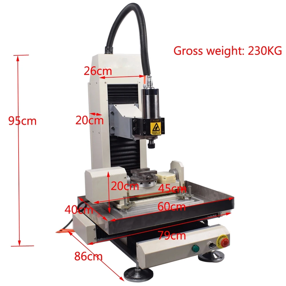 XINGZIMED High Accuracy Linear Guide Desktop 5 Axis Cnc Stainless Steel Engraving Machine - Image 5